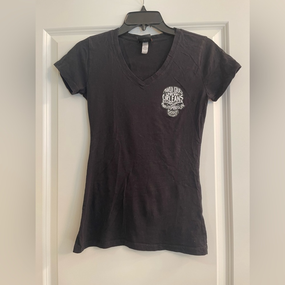 Harley Davidson Marie Gras French Quarter womans T-shirt